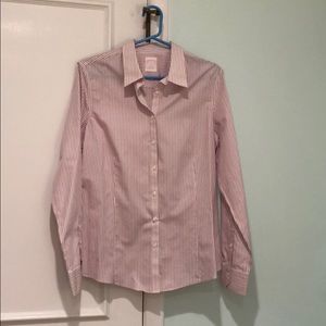 Brooks Brothers Pink Stripe Career Button Shirt